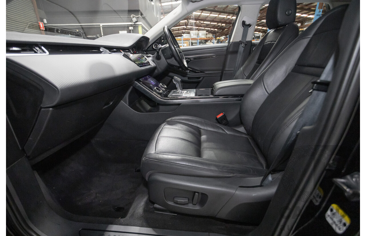 6/2019 Land Rover Range Rover Evoque D180 S (AWD) L551 MY20 4d Wagon Santorini Black Turbo Diesel 2.0L