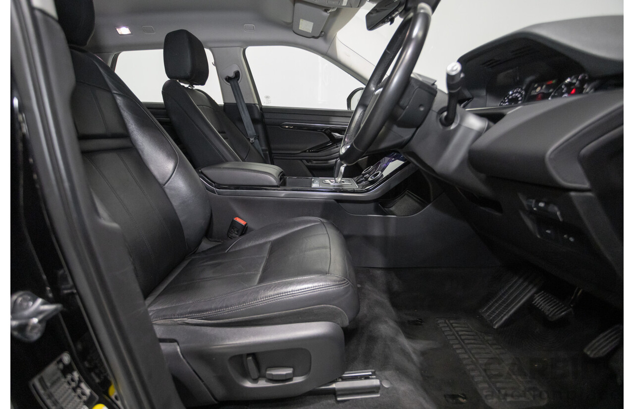 6/2019 Land Rover Range Rover Evoque D180 S (AWD) L551 MY20 4d Wagon Santorini Black Turbo Diesel 2.0L