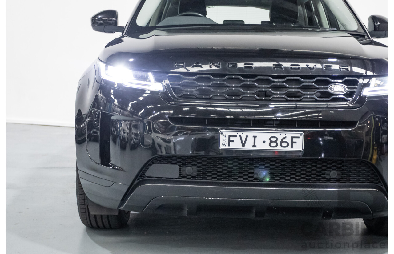 6/2019 Land Rover Range Rover Evoque D180 S (AWD) L551 MY20 4D Wagon Santorini Black Turbo Diesel 2.0L