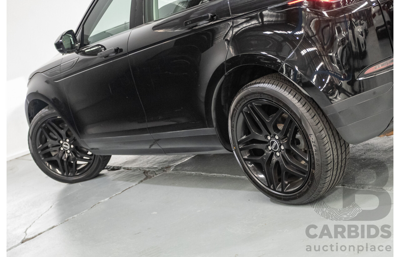 6/2019 Land Rover Range Rover Evoque D180 S (AWD) L551 MY20 4D Wagon Santorini Black Turbo Diesel 2.0L