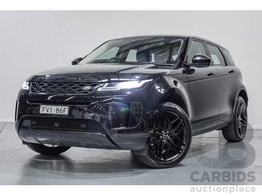 6/2019 Land Rover Range Rover Evoque D180 S (AWD) L551 MY20 4d Wagon Santorini Black Turbo Diesel 2.0L