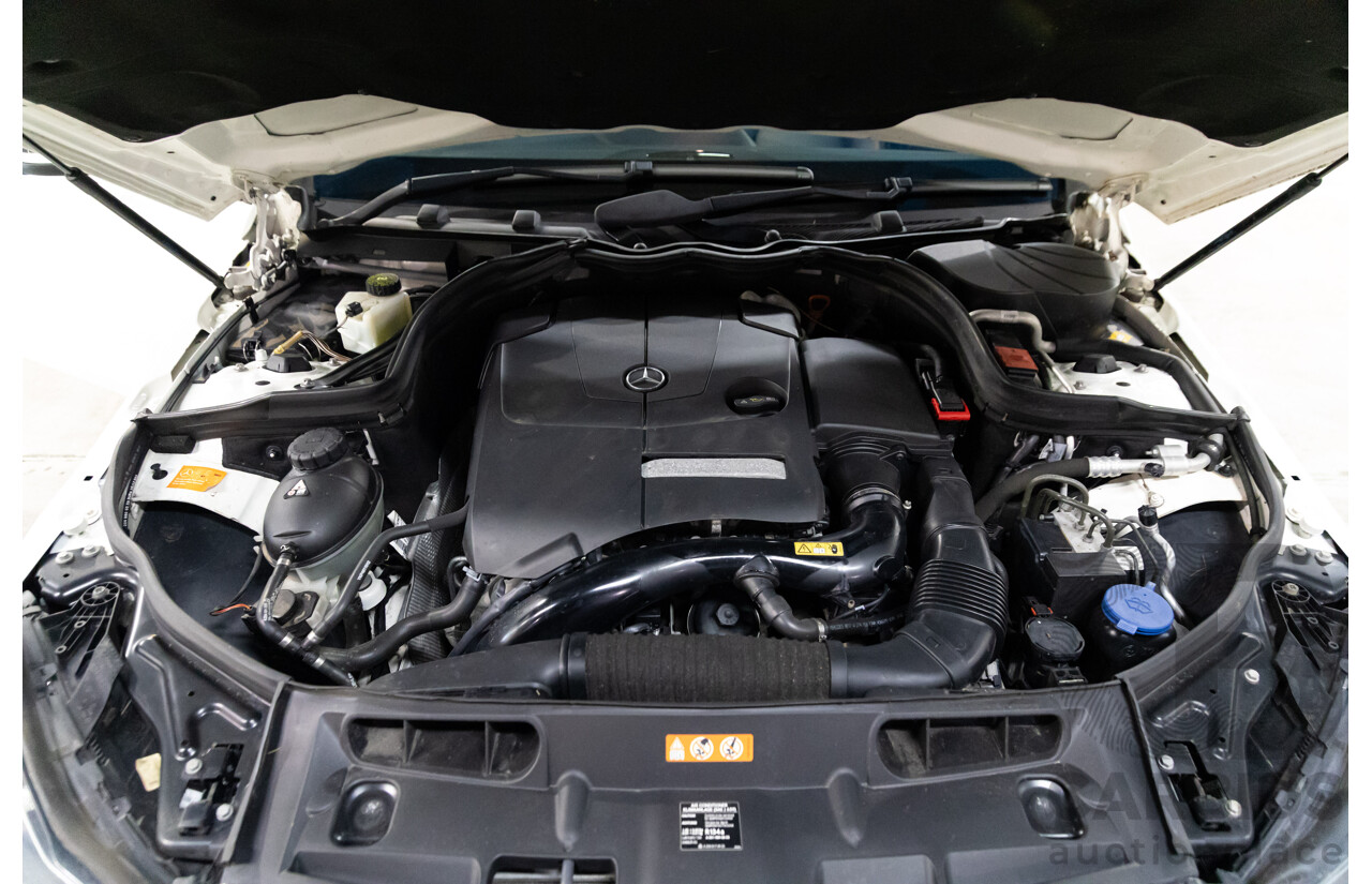 11/2012 Mercedes-Benz C180 BE W204 MY12 2d Coupe Polar White Turbo 1.8L