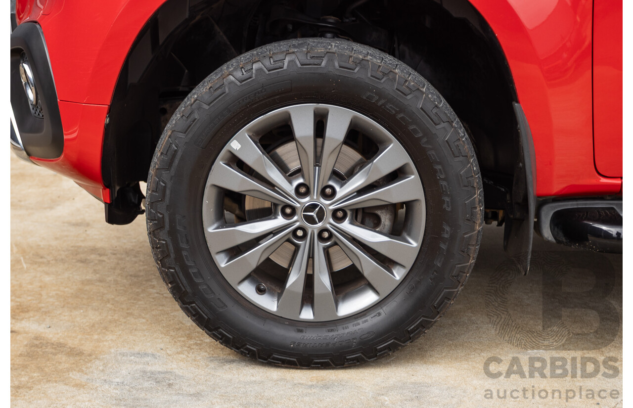 3/2018 Mercedes-Benz X 250d Power 4MATIC (4x4) 470 Dual Cab Danakil Red Twin Turbo Diesel 2.3L