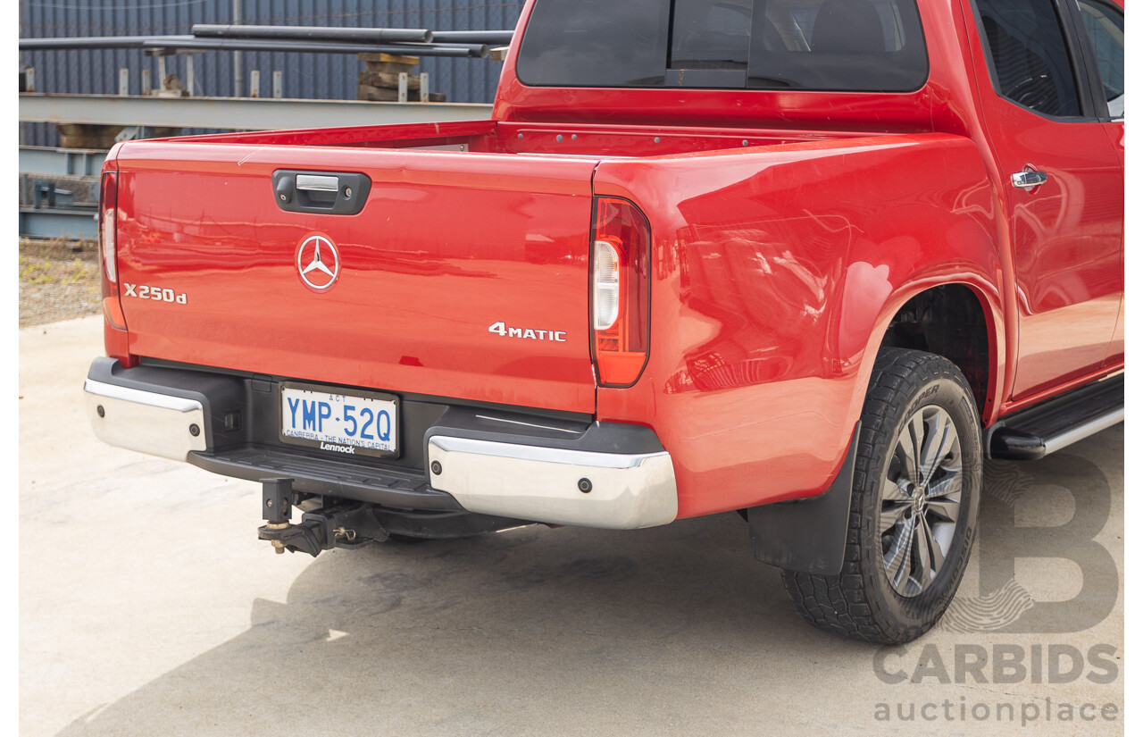 3/2018 Mercedes-Benz X 250d Power 4MATIC (4x4) 470 Dual Cab Danakil Red Twin Turbo Diesel 2.3L
