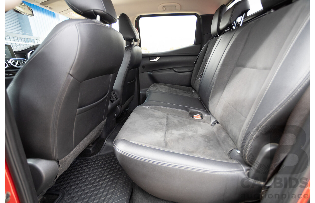 3/2018 Mercedes-Benz X 250d Power 4MATIC (4x4) 470 Dual Cab Danakil Red Twin Turbo Diesel 2.3L