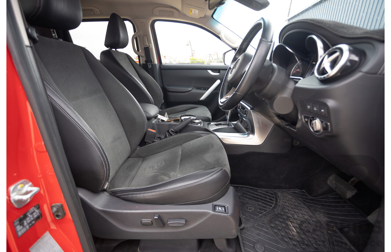 3/2018 Mercedes-Benz X 250d Power 4MATIC (4x4) 470 Dual Cab Danakil Red Twin Turbo Diesel 2.3L