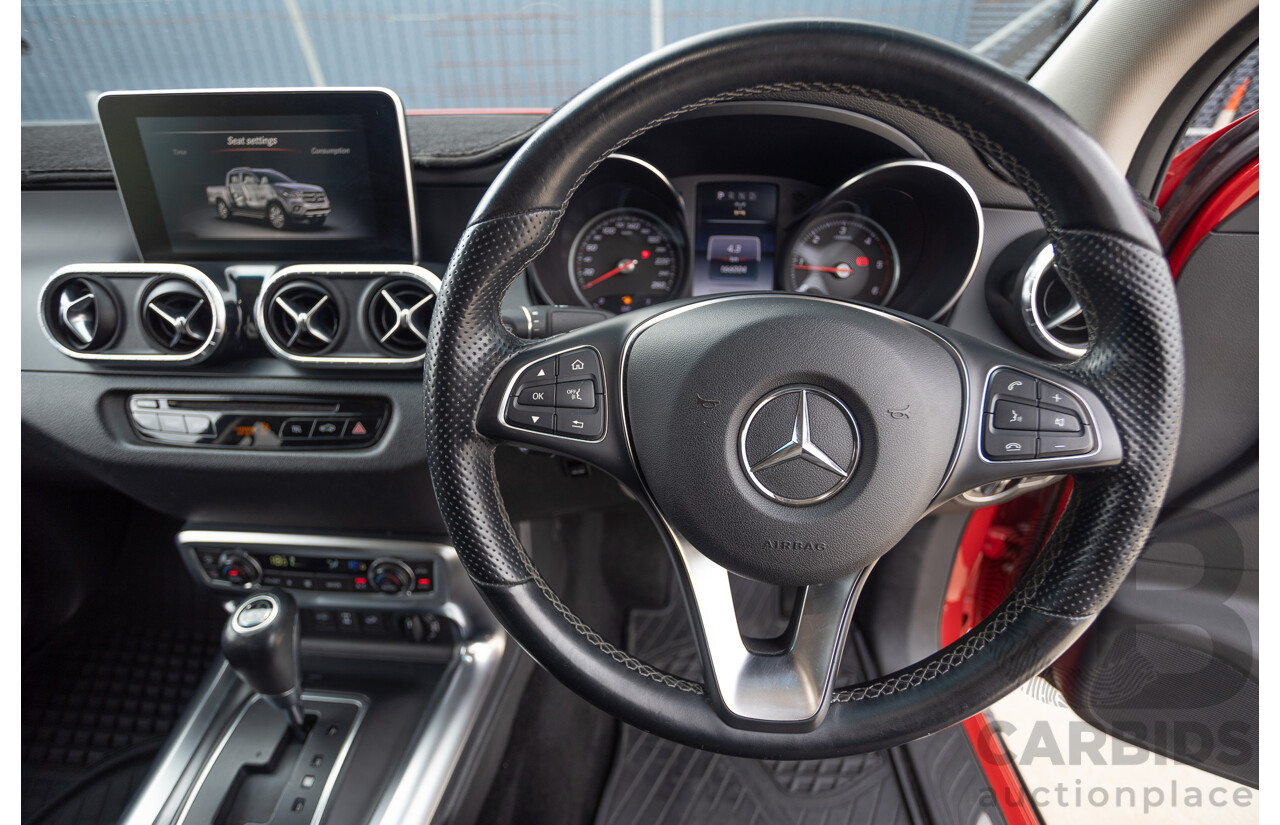 3/2018 Mercedes-Benz X 250d Power 4MATIC (4x4) 470 Dual Cab Danakil Red Twin Turbo Diesel 2.3L