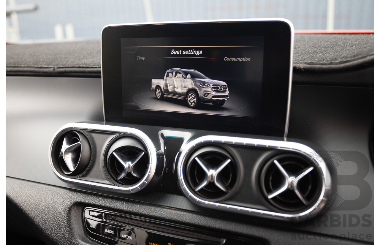 3/2018 Mercedes-Benz X 250d Power 4MATIC (4x4) 470 Dual Cab Danakil Red Twin Turbo Diesel 2.3L