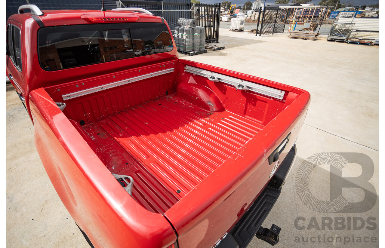 3/2018 Mercedes-Benz X 250d Power 4MATIC (4x4) 470 Dual Cab Danakil Red Twin Turbo Diesel 2.3L