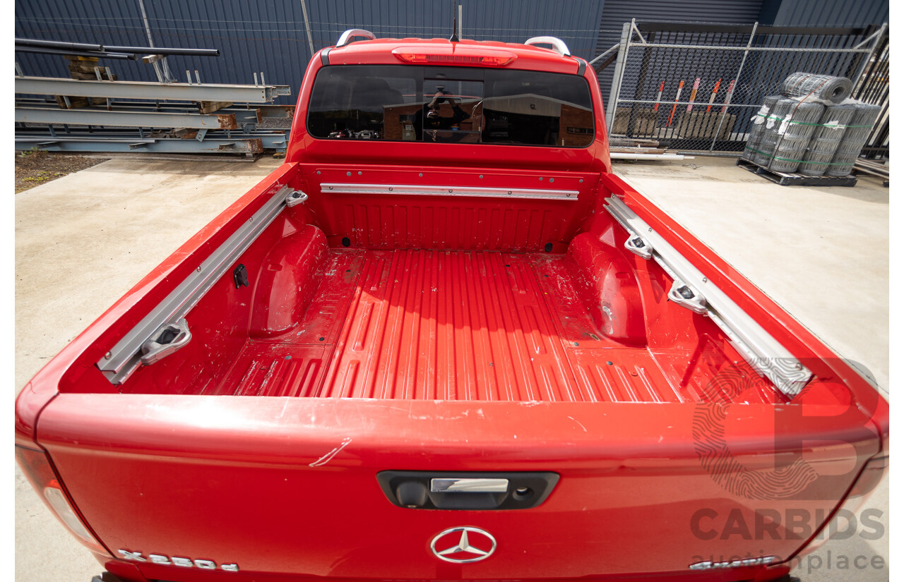 3/2018 Mercedes-Benz X 250d Power 4MATIC (4x4) 470 Dual Cab Danakil Red Twin Turbo Diesel 2.3L