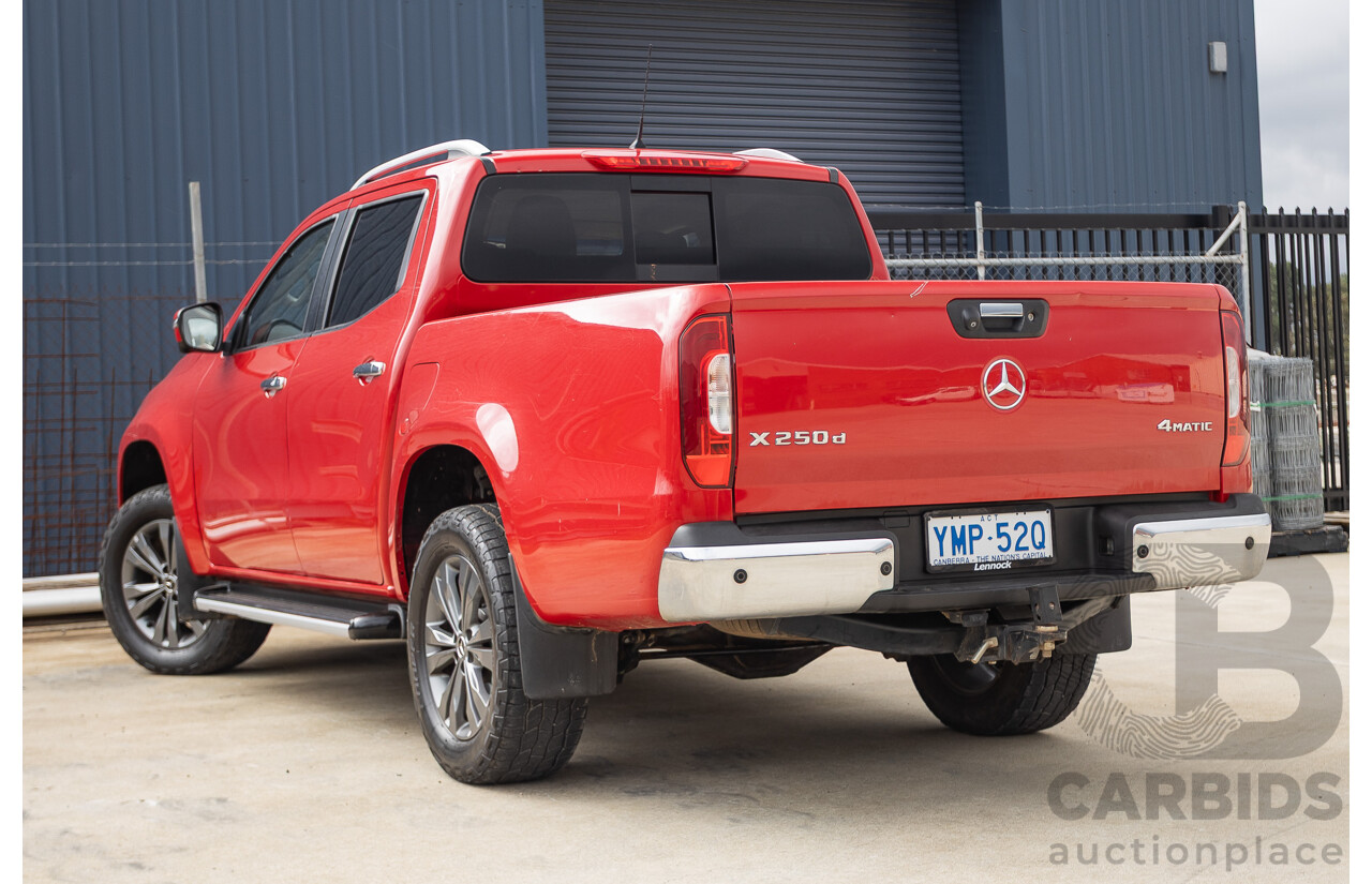 3/2018 Mercedes-Benz X 250d Power 4MATIC (4x4) 470 Dual Cab Danakil Red Twin Turbo Diesel 2.3L
