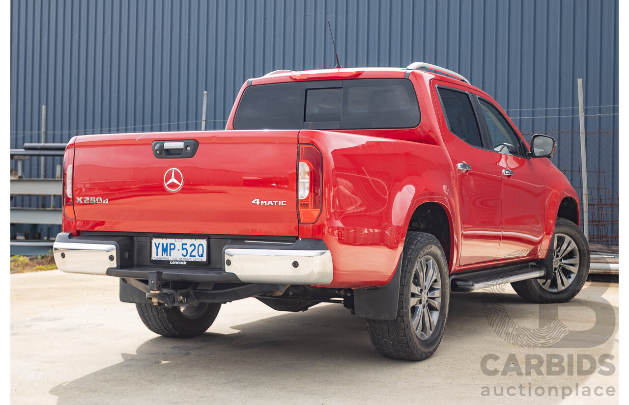 3/2018 Mercedes-Benz X 250d Power 4MATIC (4x4) 470 Dual Cab Danakil Red Twin Turbo Diesel 2.3L