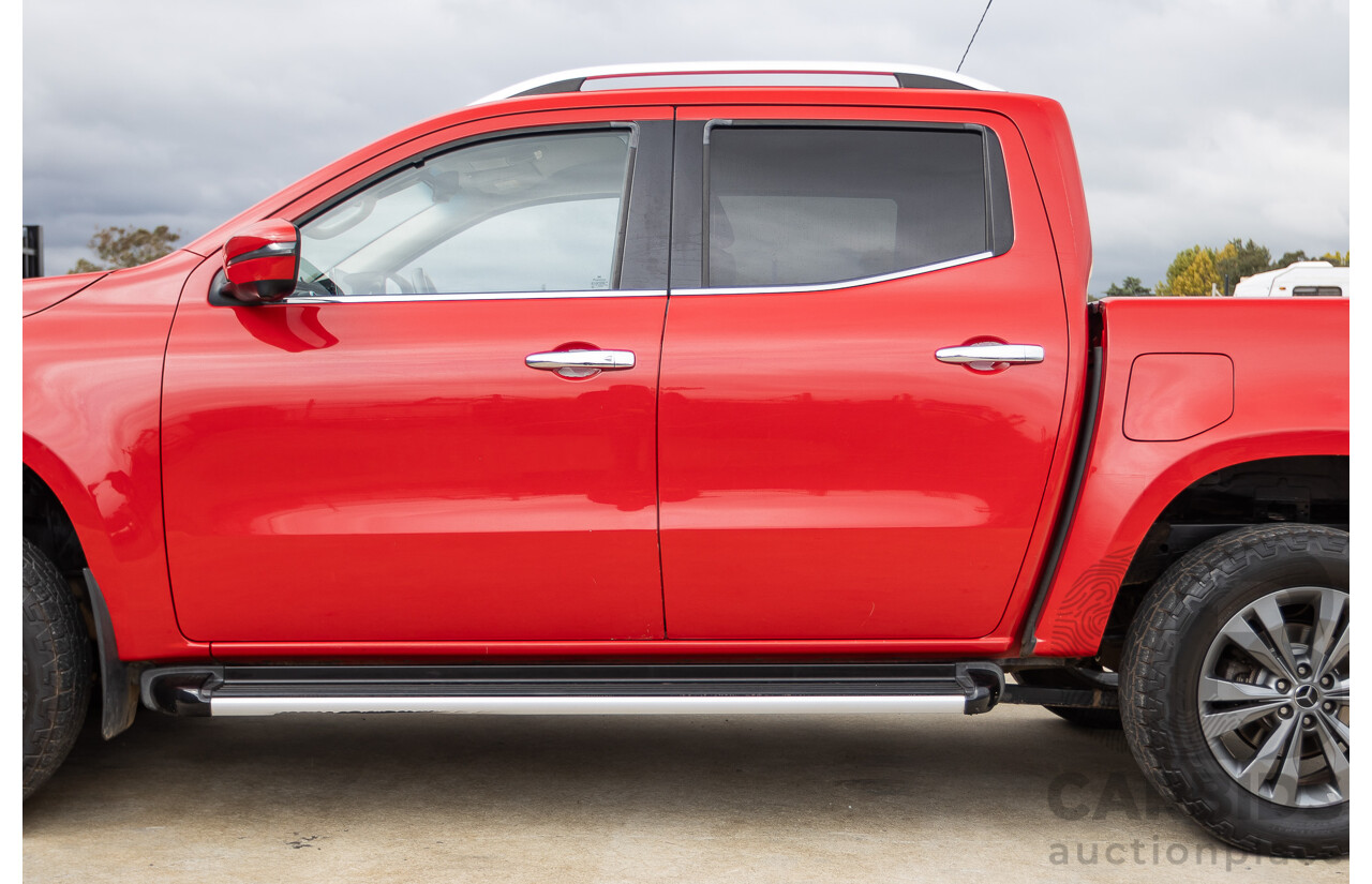 3/2018 Mercedes-Benz X 250d Power 4MATIC (4x4) 470 Dual Cab Danakil Red Twin Turbo Diesel 2.3L