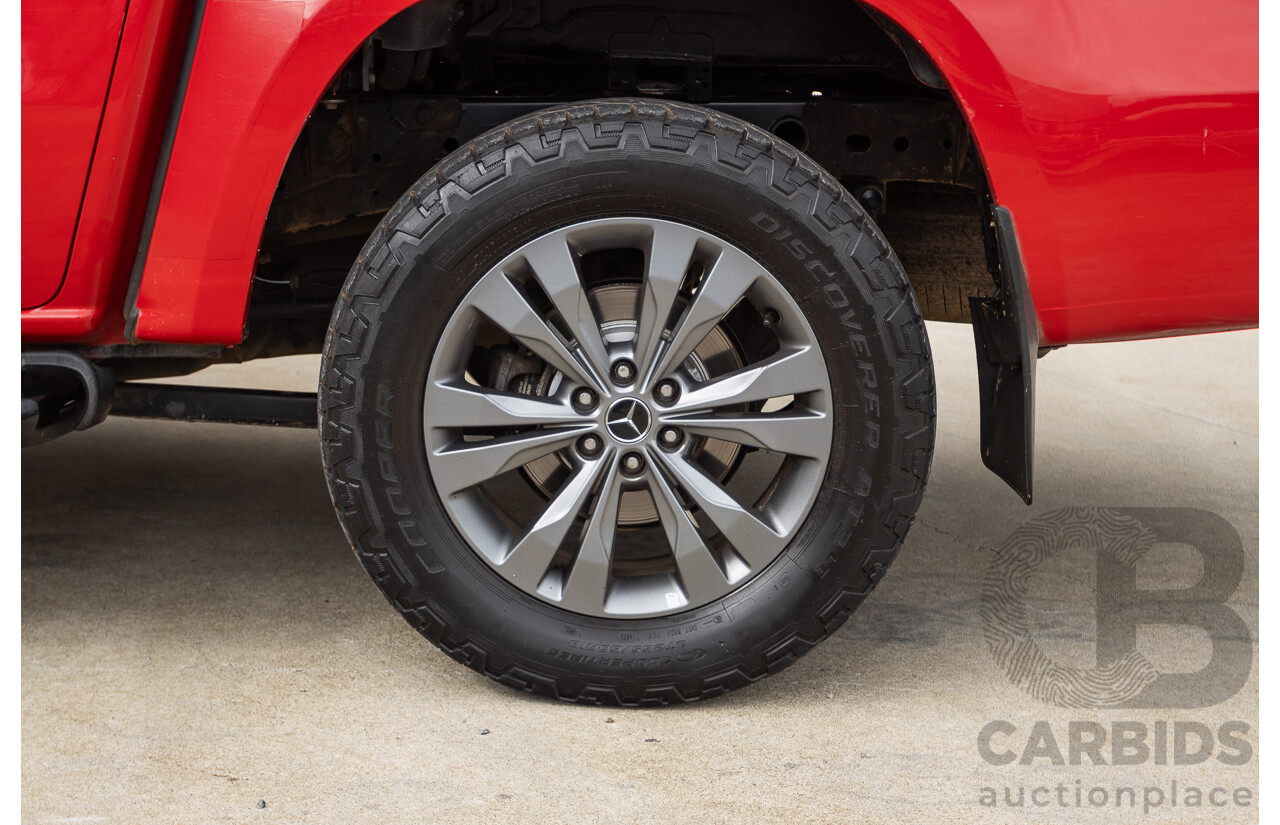 3/2018 Mercedes-Benz X 250d Power 4MATIC (4x4) 470 Dual Cab Danakil Red Twin Turbo Diesel 2.3L