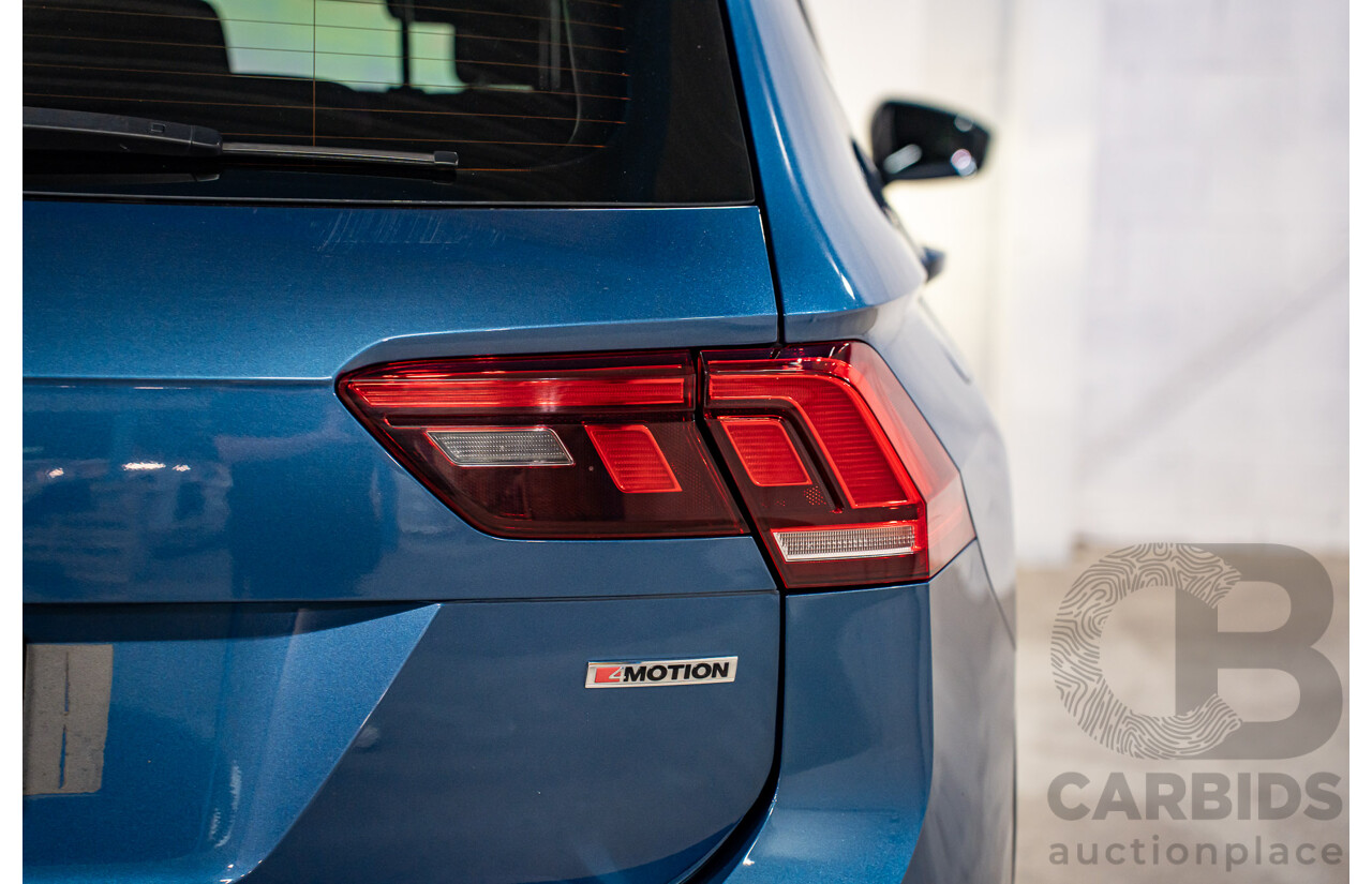 11/2018 Volkswagen Tiguan Allspace 110 TDI Comfortline (AWD) 5NA MY18 4D Wagon Blue Silk Metallic Turbo Diesel 2.0L