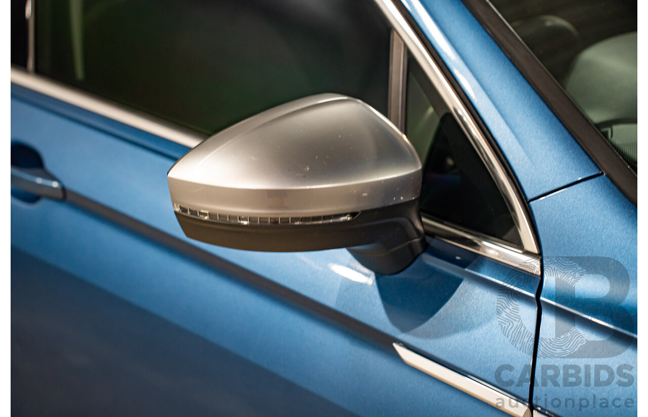 11/2018 Volkswagen Tiguan Allspace 110 TDI Comfortline (AWD) 5NA MY18 4D Wagon Blue Silk Metallic Turbo Diesel 2.0L