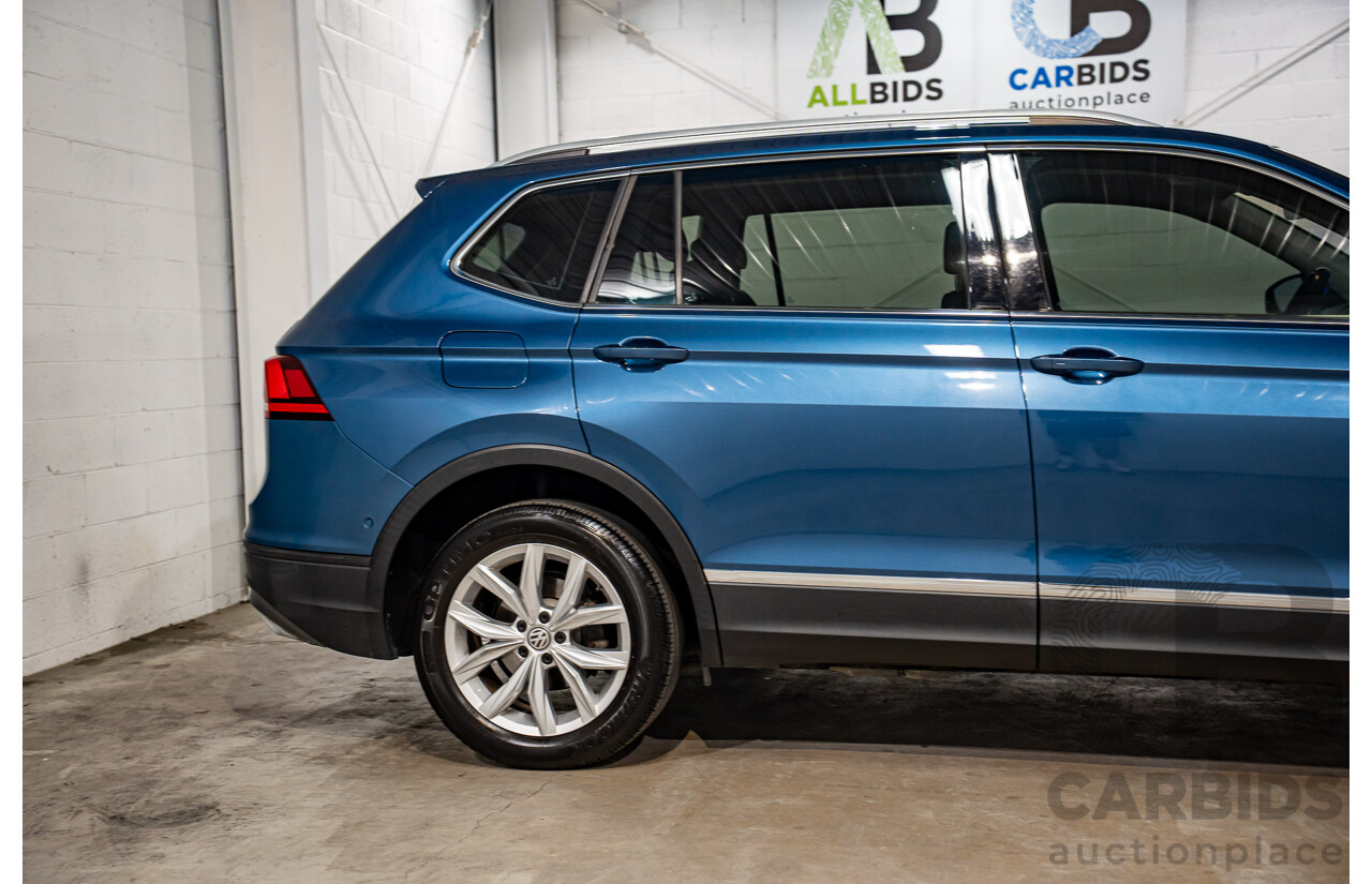 11/2018 Volkswagen Tiguan Allspace 110 TDI Comfortline (AWD) 5NA MY18 4D Wagon Blue Silk Metallic Turbo Diesel 2.0L
