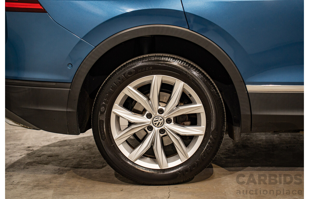 11/2018 Volkswagen Tiguan Allspace 110 TDI Comfortline (AWD) 5NA MY18 4D Wagon Blue Silk Metallic Turbo Diesel 2.0L