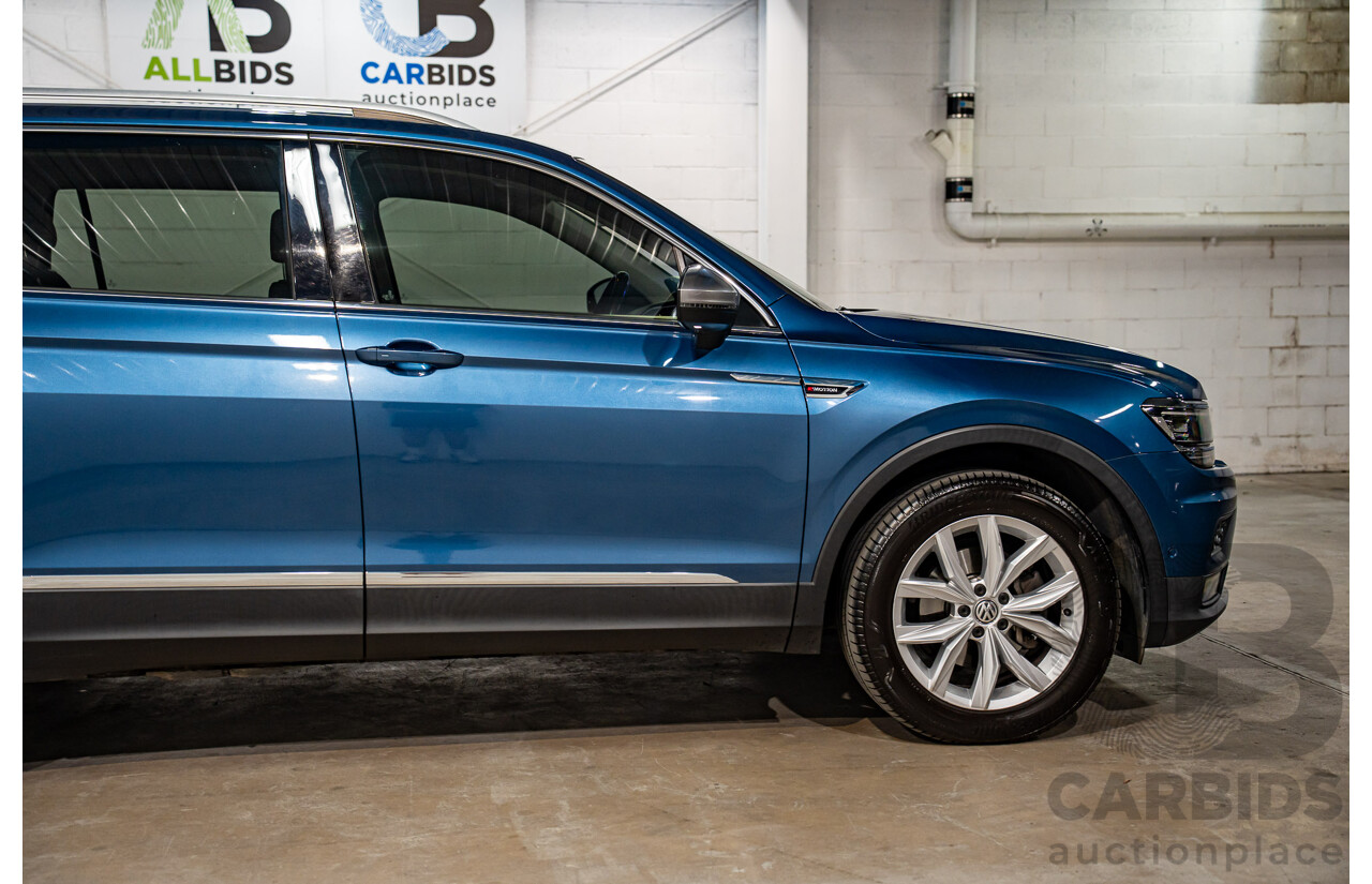 11/2018 Volkswagen Tiguan Allspace 110 TDI Comfortline (AWD) 5NA MY18 4D Wagon Blue Silk Metallic Turbo Diesel 2.0L