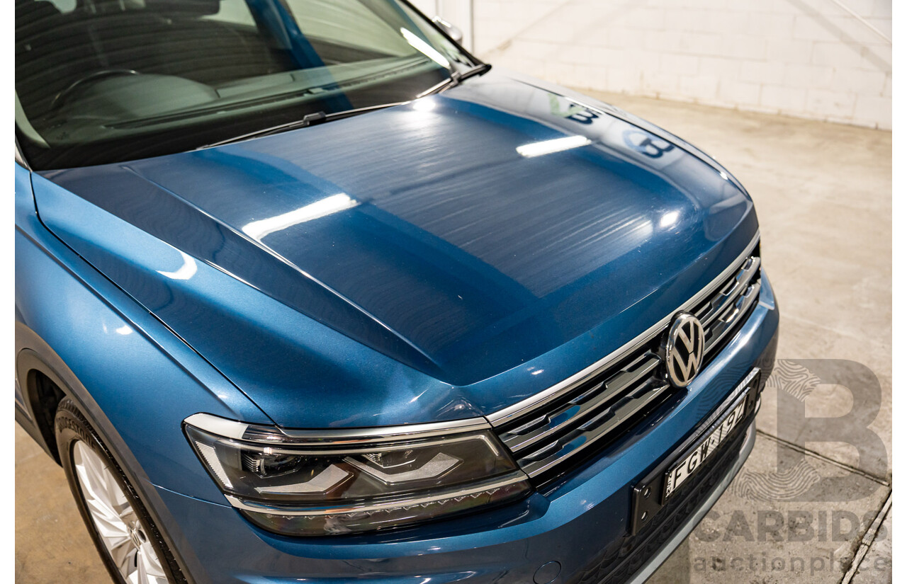11/2018 Volkswagen Tiguan Allspace 110 TDI Comfortline (AWD) 5NA MY18 4D Wagon Blue Silk Metallic Turbo Diesel 2.0L