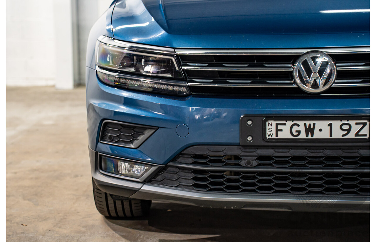11/2018 Volkswagen Tiguan Allspace 110 TDI Comfortline (AWD) 5NA MY18 4D Wagon Blue Silk Metallic Turbo Diesel 2.0L