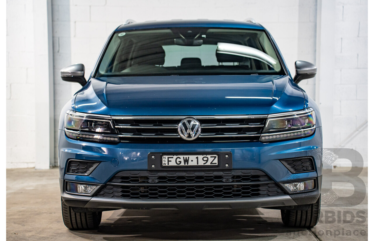 11/2018 Volkswagen Tiguan Allspace 110 TDI Comfortline (AWD) 5NA MY18 4D Wagon Blue Silk Metallic Turbo Diesel 2.0L