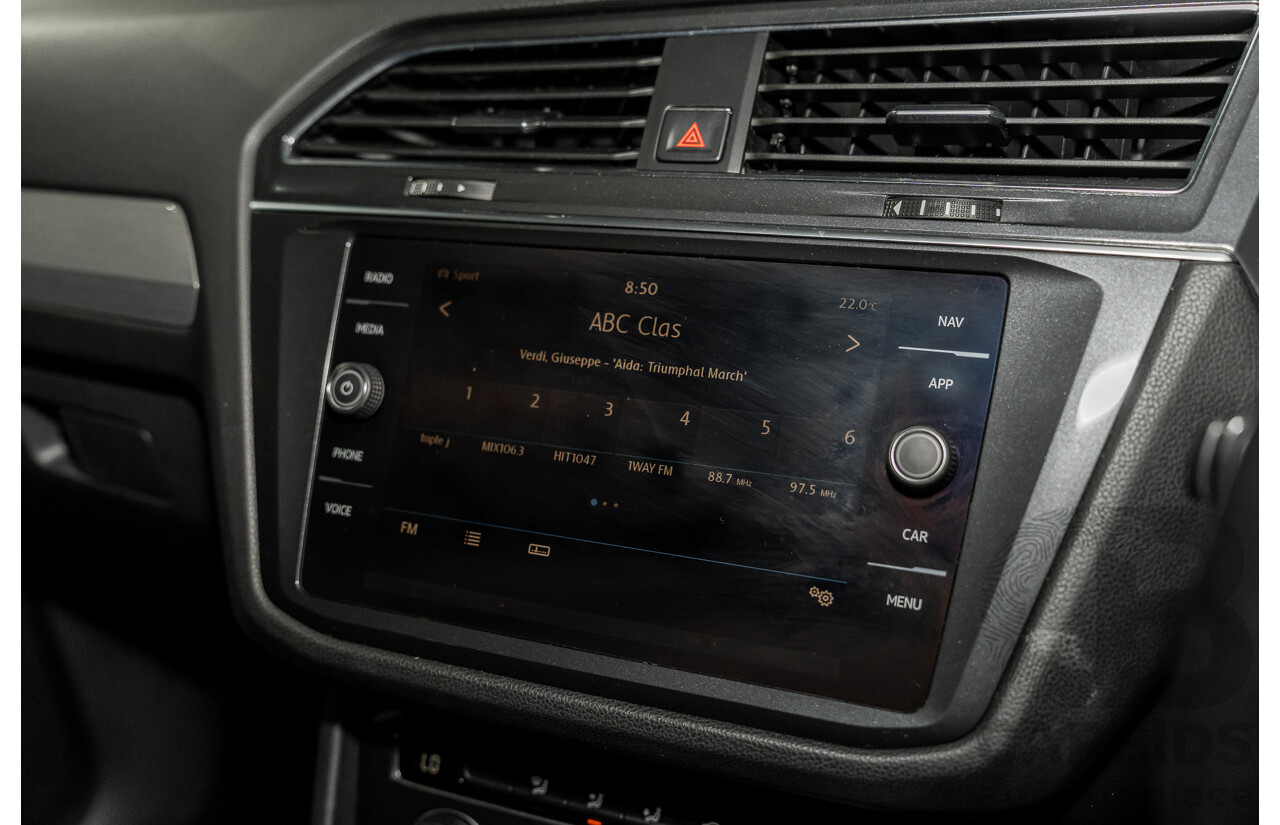 11/2018 Volkswagen Tiguan Allspace 110 TDI Comfortline (AWD) 5NA MY18 4D Wagon Blue Silk Metallic Turbo Diesel 2.0L