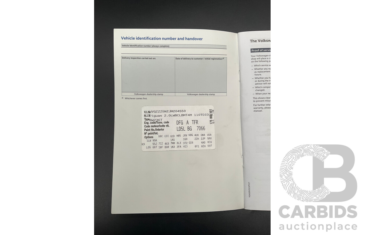11/2018 Volkswagen Tiguan Allspace 110 TDI Comfortline (AWD) 5NA MY18 4D Wagon Blue Silk Metallic Turbo Diesel 2.0L