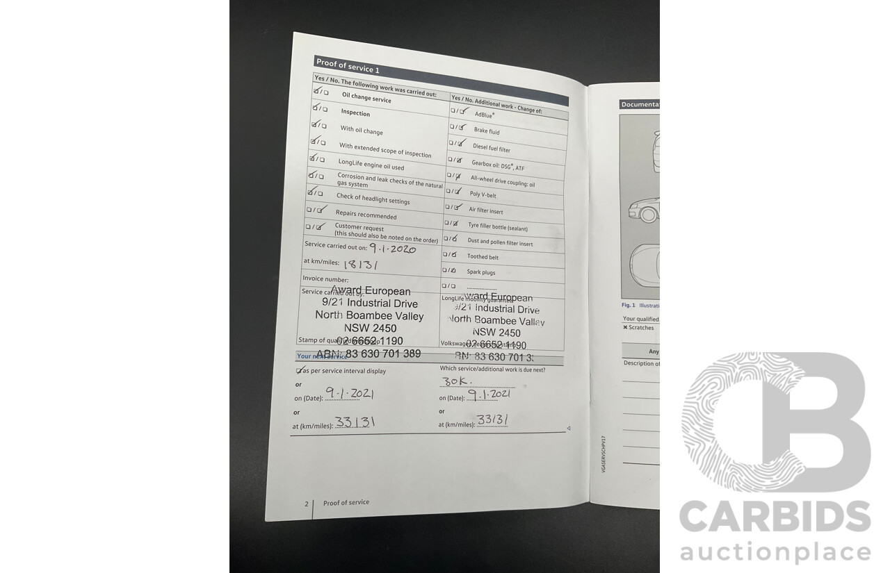 11/2018 Volkswagen Tiguan Allspace 110 TDI Comfortline (AWD) 5NA MY18 4D Wagon Blue Silk Metallic Turbo Diesel 2.0L