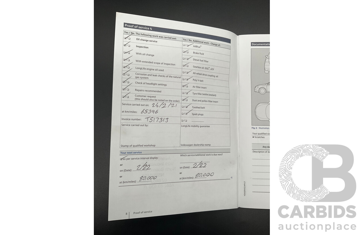 11/2018 Volkswagen Tiguan Allspace 110 TDI Comfortline (AWD) 5NA MY18 4D Wagon Blue Silk Metallic Turbo Diesel 2.0L