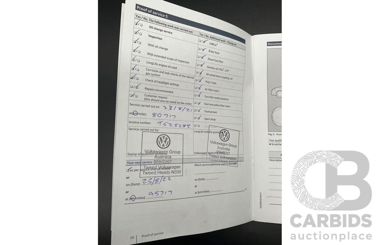 11/2018 Volkswagen Tiguan Allspace 110 TDI Comfortline (AWD) 5NA MY18 4D Wagon Blue Silk Metallic Turbo Diesel 2.0L