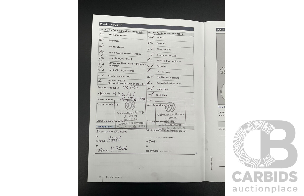 11/2018 Volkswagen Tiguan Allspace 110 TDI Comfortline (AWD) 5NA MY18 4D Wagon Blue Silk Metallic Turbo Diesel 2.0L