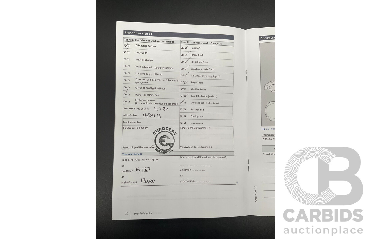 11/2018 Volkswagen Tiguan Allspace 110 TDI Comfortline (AWD) 5NA MY18 4D Wagon Blue Silk Metallic Turbo Diesel 2.0L