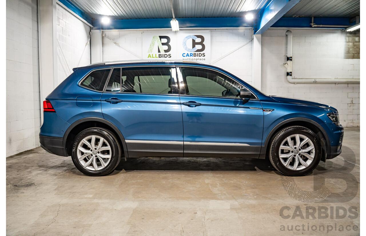 11/2018 Volkswagen Tiguan Allspace 110 TDI Comfortline (AWD) 5NA MY18 4D Wagon Blue Silk Metallic Turbo Diesel 2.0L