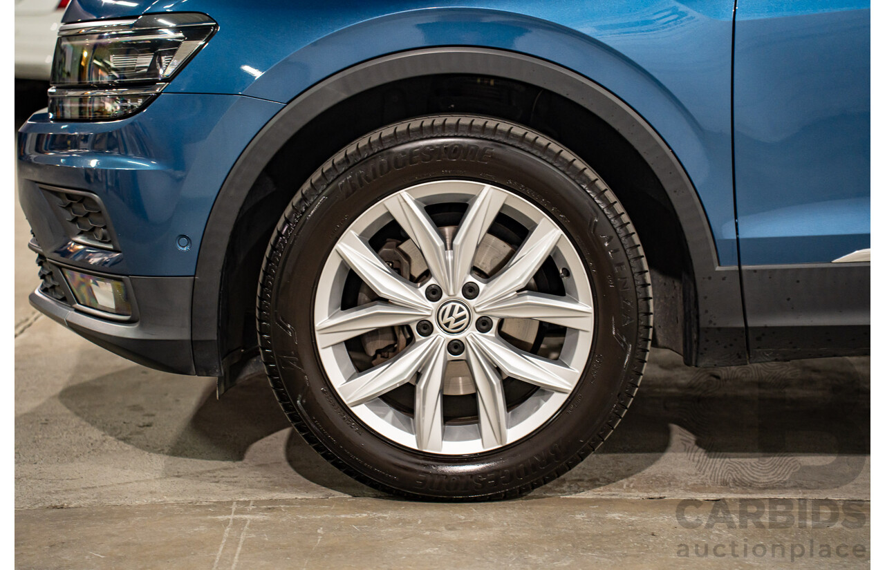 11/2018 Volkswagen Tiguan Allspace 110 TDI Comfortline (AWD) 5NA MY18 4D Wagon Blue Silk Metallic Turbo Diesel 2.0L