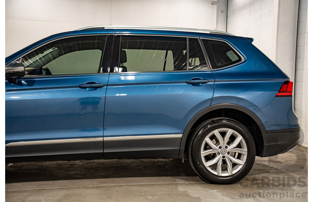 11/2018 Volkswagen Tiguan Allspace 110 TDI Comfortline (AWD) 5NA MY18 4D Wagon Blue Silk Metallic Turbo Diesel 2.0L