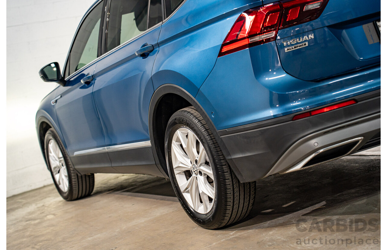 11/2018 Volkswagen Tiguan Allspace 110 TDI Comfortline (AWD) 5NA MY18 4D Wagon Blue Silk Metallic Turbo Diesel 2.0L