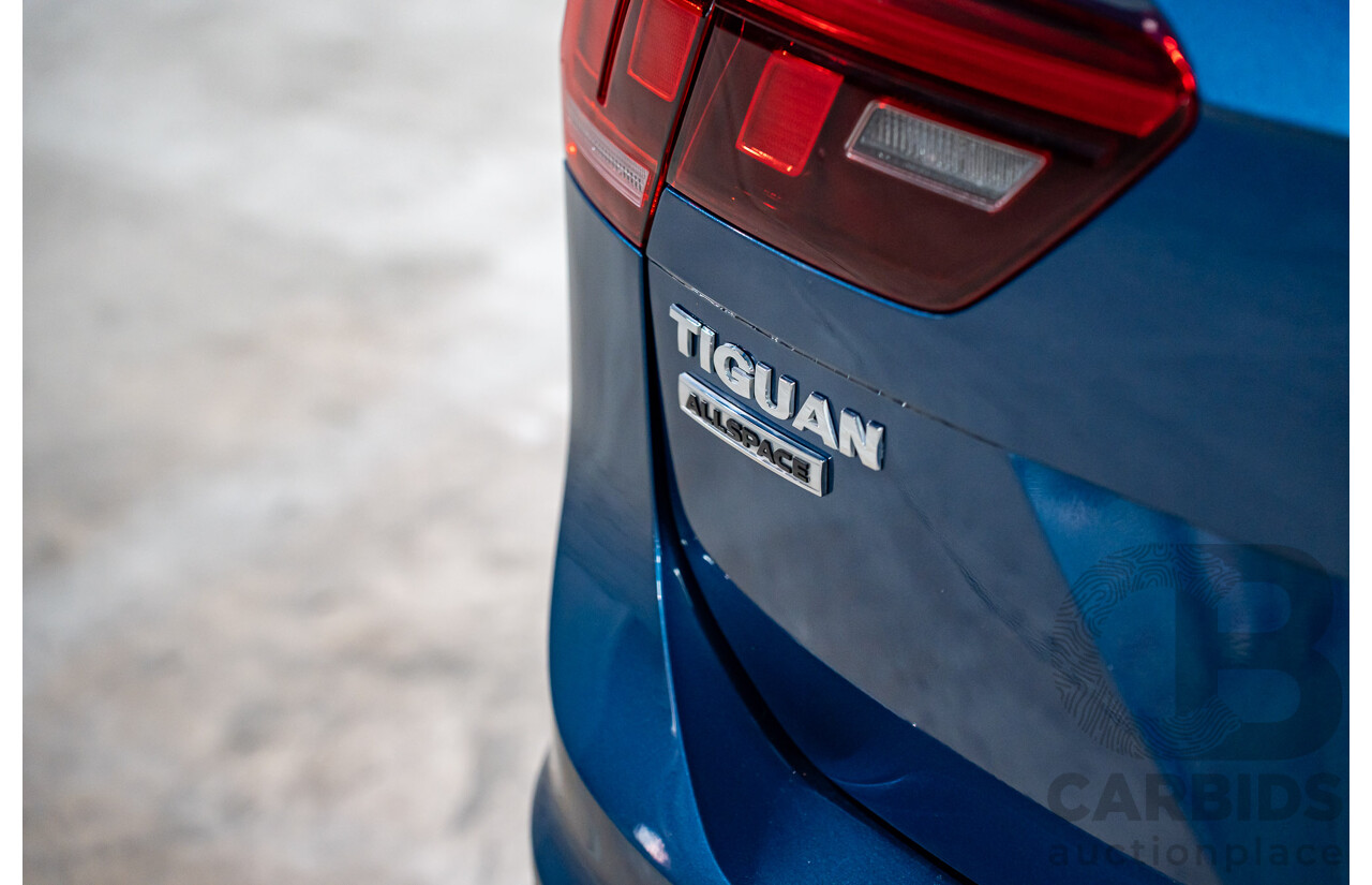 11/2018 Volkswagen Tiguan Allspace 110 TDI Comfortline (AWD) 5NA MY18 4D Wagon Blue Silk Metallic Turbo Diesel 2.0L