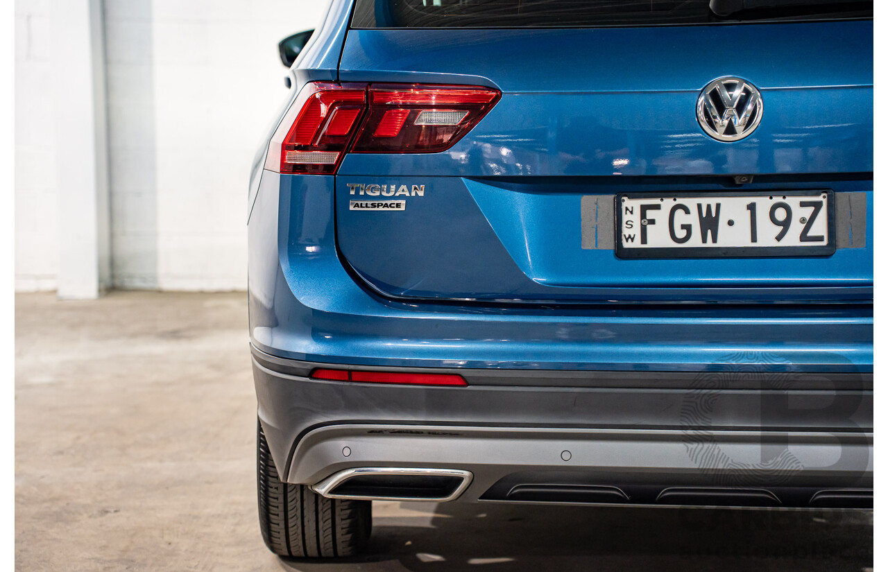 11/2018 Volkswagen Tiguan Allspace 110 TDI Comfortline (AWD) 5NA MY18 4D Wagon Blue Silk Metallic Turbo Diesel 2.0L