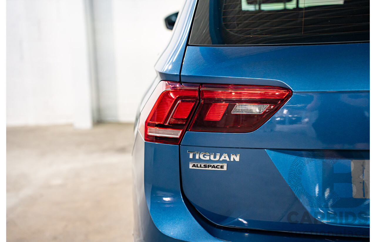 11/2018 Volkswagen Tiguan Allspace 110 TDI Comfortline (AWD) 5NA MY18 4D Wagon Blue Silk Metallic Turbo Diesel 2.0L