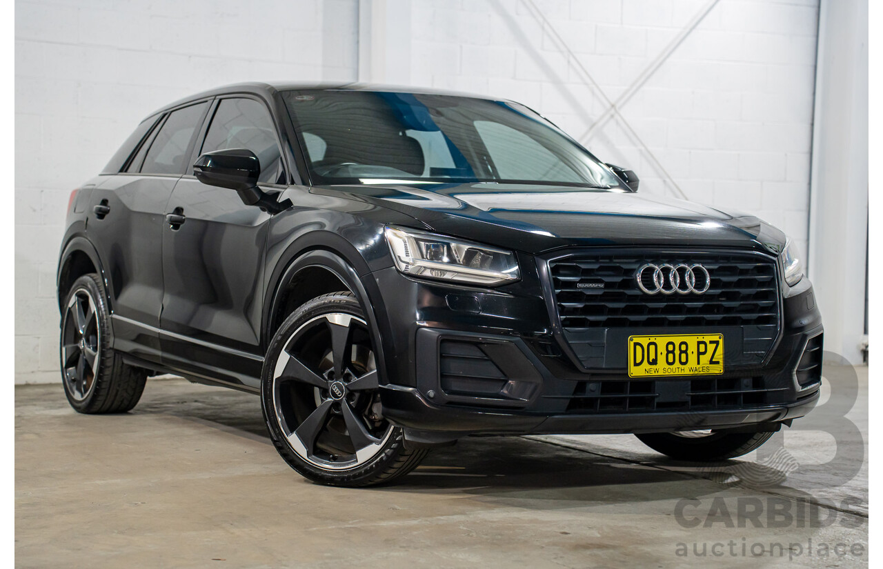 06/2018 Audi Q2 2.0 TFSI Quattro Sport (AWD) GA MY18 4d Wagon Mythos Black Metallic Turbo 2.0L