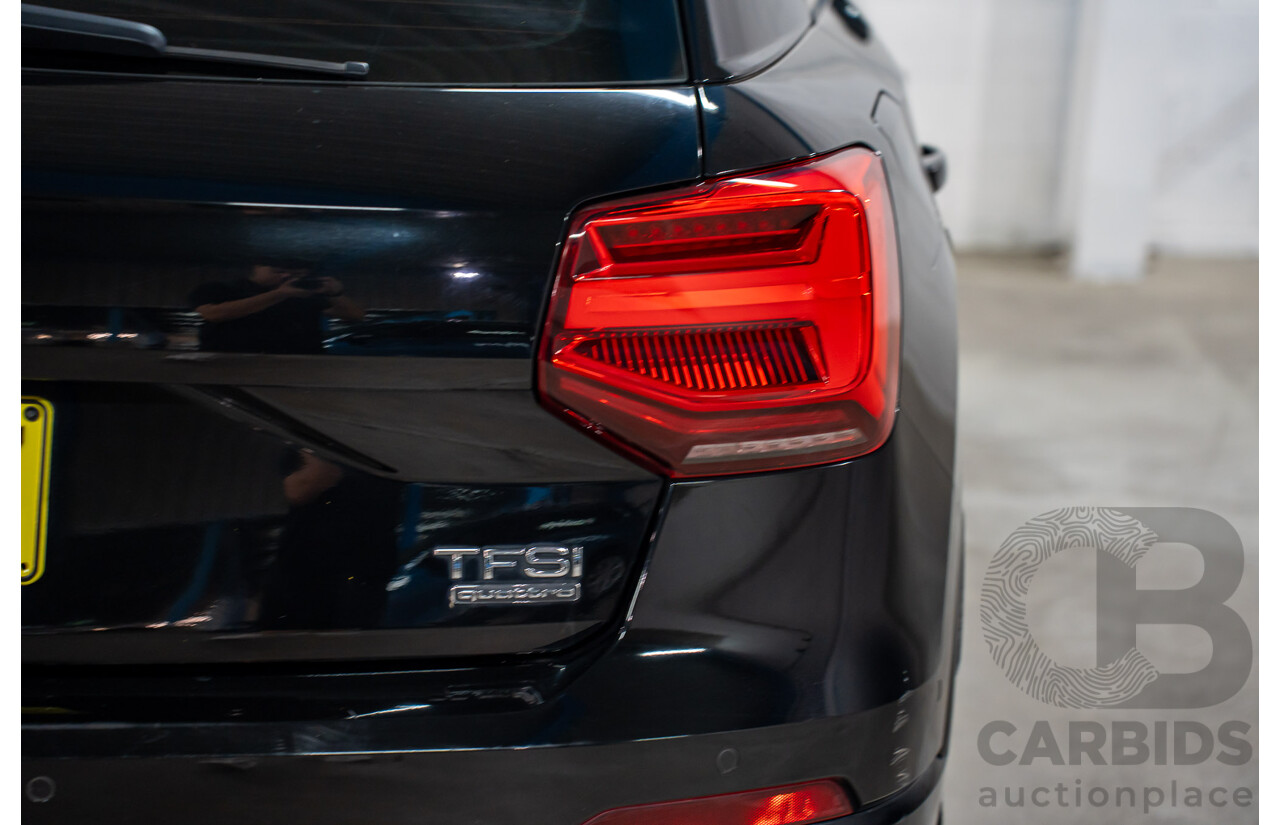 06/2018 Audi Q2 2.0 TFSI Quattro Sport (AWD) GA MY18 4d Wagon Mythos Black Metallic Turbo 2.0L