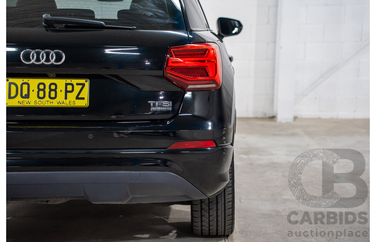 06/2018 Audi Q2 2.0 TFSI Quattro Sport (AWD) GA MY18 4d Wagon Mythos Black Metallic Turbo 2.0L