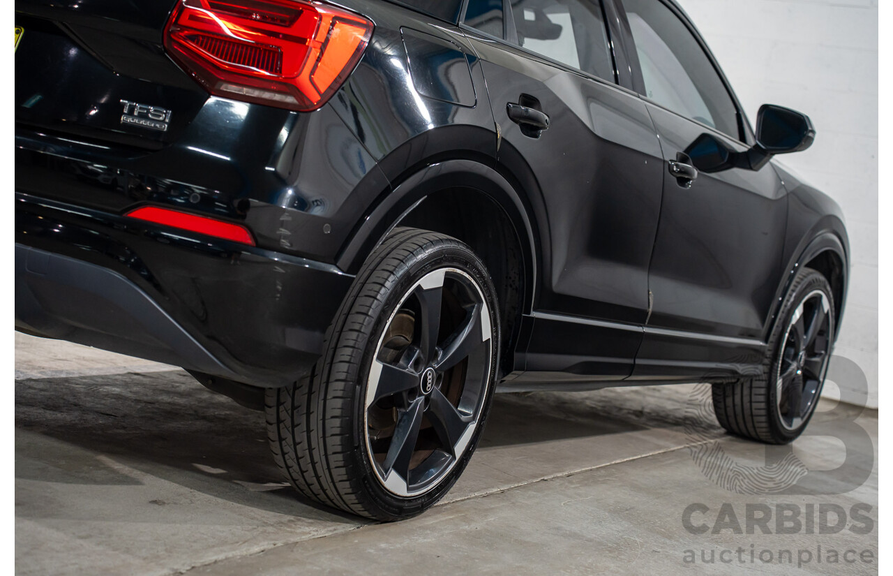 06/2018 Audi Q2 2.0 TFSI Quattro Sport (AWD) GA MY18 4d Wagon Mythos Black Metallic Turbo 2.0L