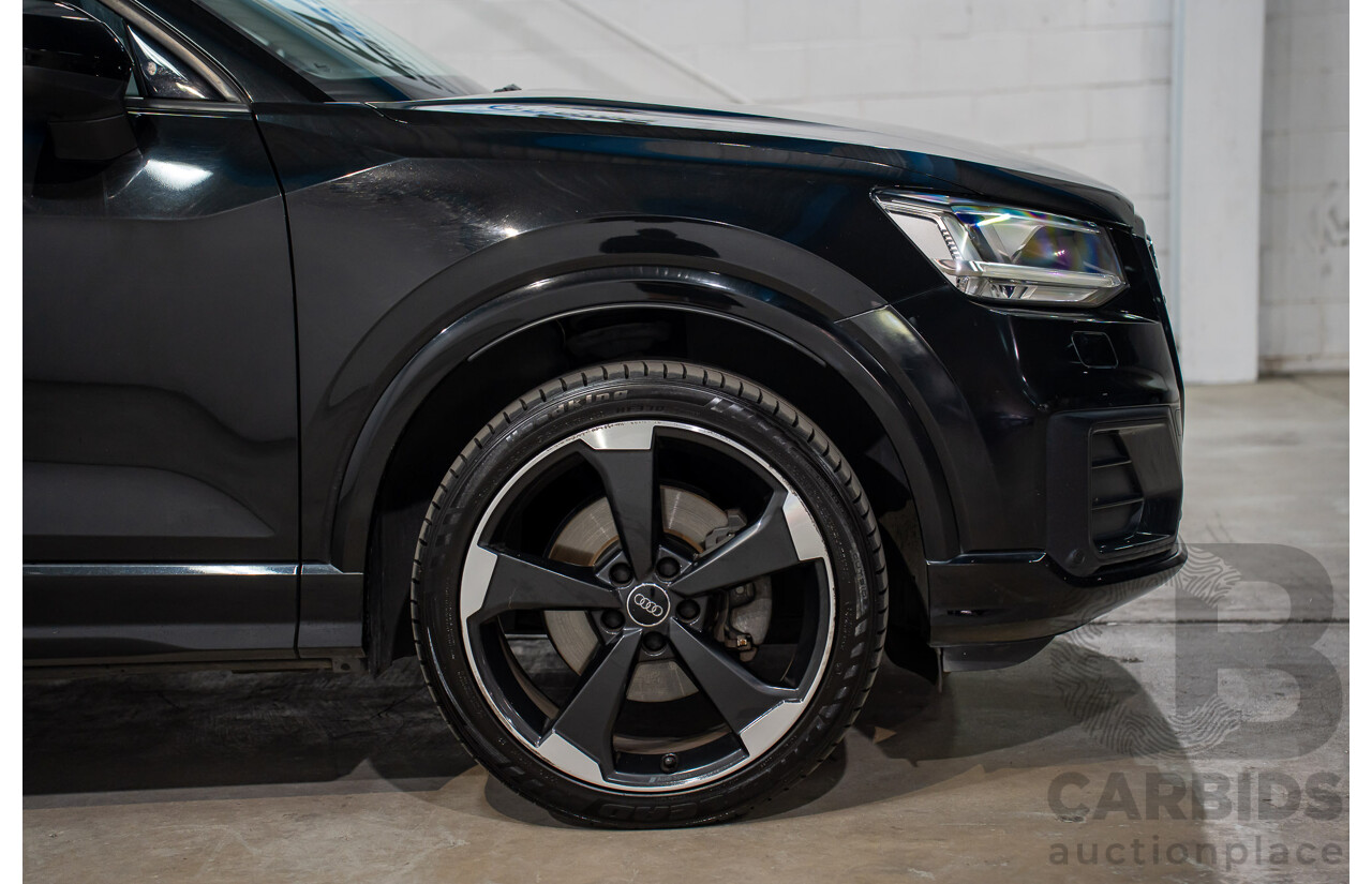 06/2018 Audi Q2 2.0 TFSI Quattro Sport (AWD) GA MY18 4d Wagon Mythos Black Metallic Turbo 2.0L