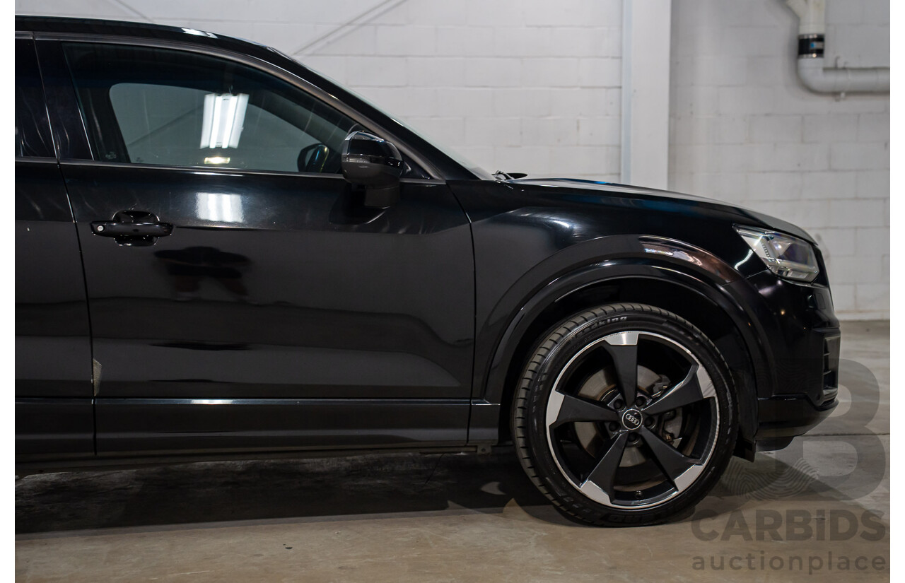 06/2018 Audi Q2 2.0 TFSI Quattro Sport (AWD) GA MY18 4d Wagon Mythos Black Metallic Turbo 2.0L