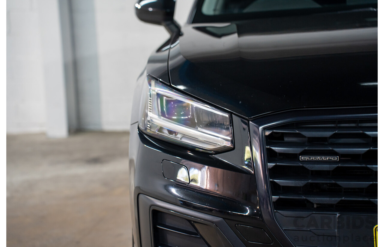 06/2018 Audi Q2 2.0 TFSI Quattro Sport (AWD) GA MY18 4d Wagon Mythos Black Metallic Turbo 2.0L