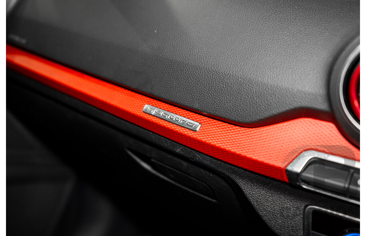 06/2018 Audi Q2 2.0 TFSI Quattro Sport (AWD) GA MY18 4d Wagon Mythos Black Metallic Turbo 2.0L