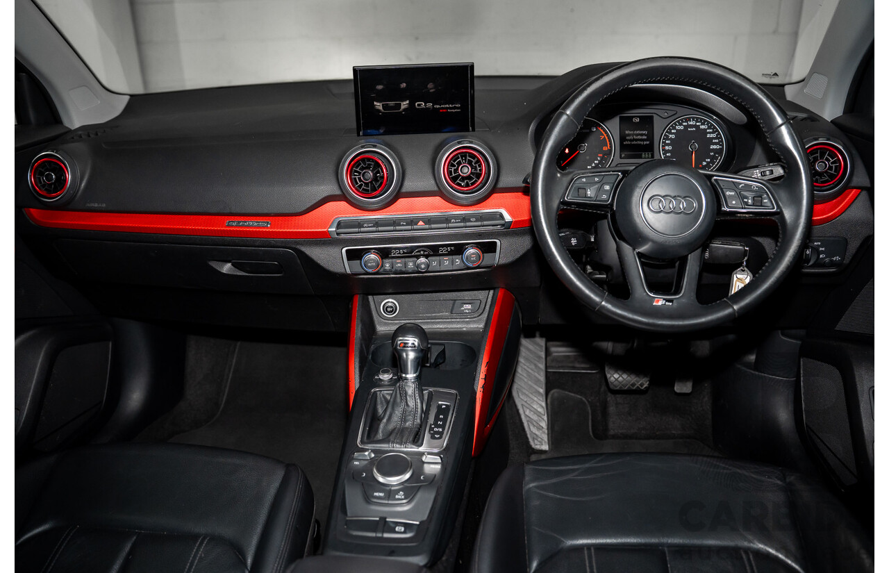 06/2018 Audi Q2 2.0 TFSI Quattro Sport (AWD) GA MY18 4d Wagon Mythos Black Metallic Turbo 2.0L