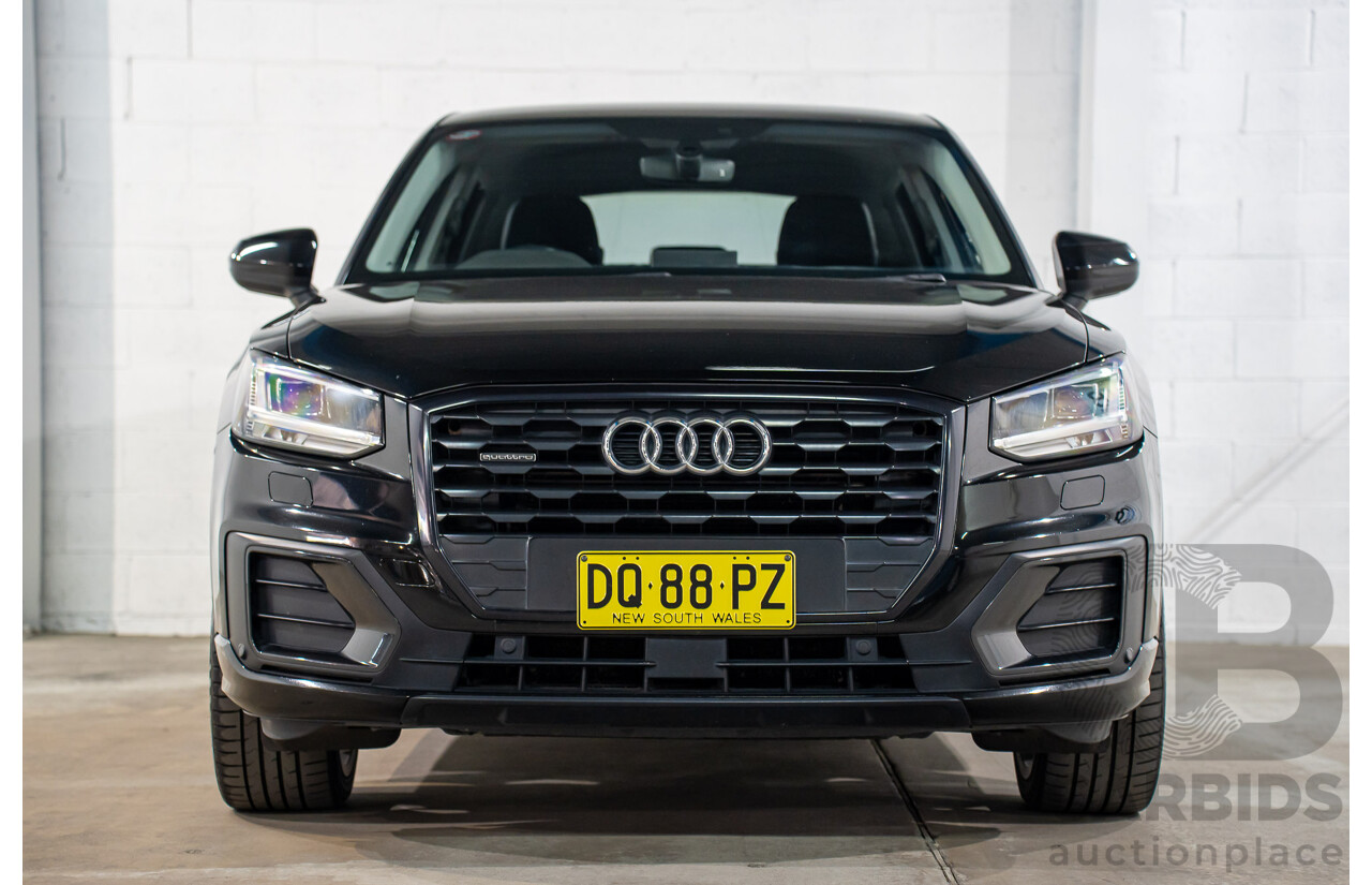06/2018 Audi Q2 2.0 TFSI Quattro Sport (AWD) GA MY18 4d Wagon Mythos Black Metallic Turbo 2.0L